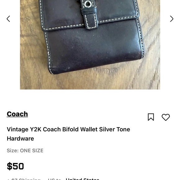 Coach card holder in rich chocolate brown leather - Picture 3 of 4